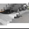 Mexen Flow douchebak halfrond slim 100 x 100 cm, zwart mat - 46Q701010