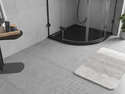 Mexen Flow poliokrugli tuš plitka 100 x 100 cm, crni mat - 46Q701010