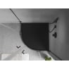 Mexen Flow receveur de douche semi-circulaire slim 100 x 100 cm, noir mat - 46Q701010