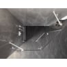 Mexen Lunar cabine de douche pentagonale pivotante gauche 100 x 80 cm, transparente, blanche - 831-100L-080P-20-00-L