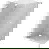 Mexen Lunar L Halbkreis-Duschkabine mit Schwingtür links 90 x 70 cm, transparent, weiß - 833L-090L-070P-20-00