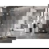Mexen Lunar vijfhoekige douchecabine links draaiend 100 x 100 cm, transparant, wit - 831-100L-100P-20-00-L