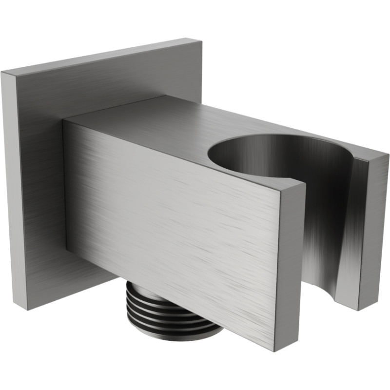 Mexen Cube conexão angular, gun gray escovado - 79300-66