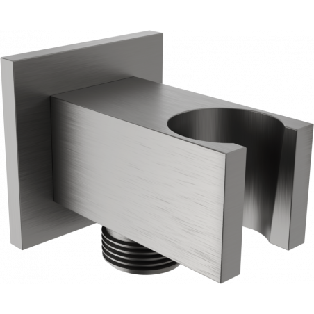 Mexen Cube raccordo angolare, grigio canna di fucile spazzolato - 79300-66