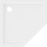 Mexen Flow pentagonal slim shower tray 90 x 90 cm, white gloss - 46P109090