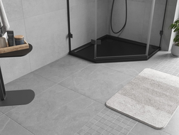 Mexen Flow vijfhoekige douchebak slim 80 x 80 cm, zwart mat - 46P708080
