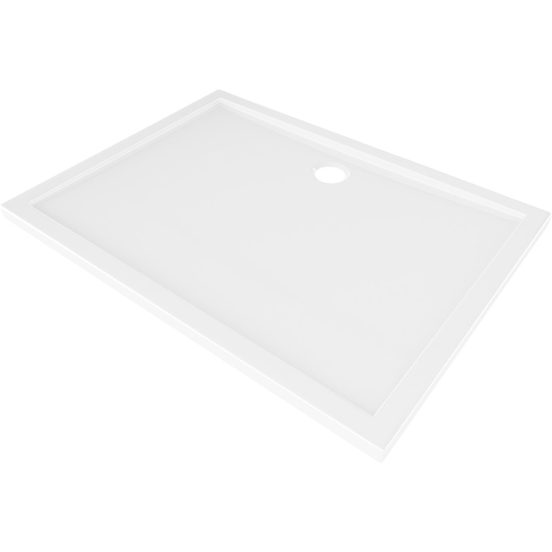 Mexen Flow ristkülikukujuline slim dušialus 80 x 75 cm, valge läige - 46R107580