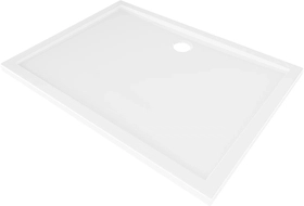 Mexen Flow rectangular slim shower tray 120 x 75 cm, white gloss - 46R107512