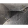 Mexen Lunar cabine de douche pentagonale pivotante gauche 100 x 80 cm, transparent, doré - 831-100L-080P-50-00-L