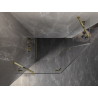 Mexen Lunar kabina prysznicowa pięciokątna uchylna lewa 100 x 90 cm, transparent, złota - 831-100L-090P-50-00-L
