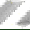 Mexen Lunar vijfhoekige douchecabine, links scharnierend, 100 x 100 cm, transparant, goud - 831-100L-100P-50-00-L