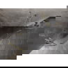 Mexen Lunar fünfeckige Duschkabine, links öffnend, 100 x 100 cm, transparent, gold - 831-100L-100P-50-00-L