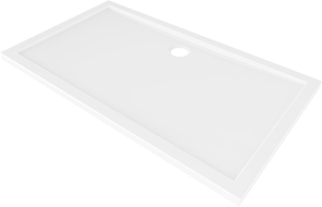 Mexen Flow ristkülikukujuline dušinurga alus slim 160 x 85 cm, valge läige - 46R108516