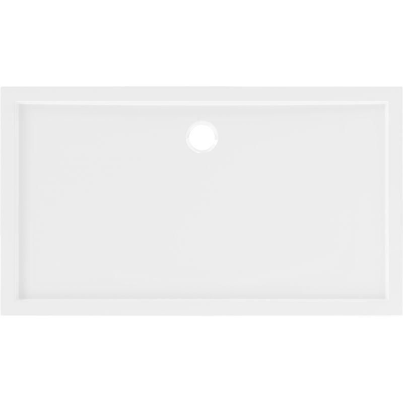 Mexen Flow rectangular slim shower tray 160 x 85 cm, white gloss - 46R108516