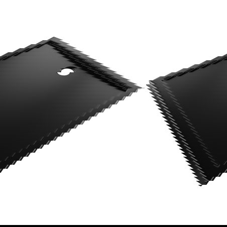 Mexen Flow base de duche retangular slim 75 x 70 cm, preto mate - 46R707075