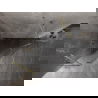 Mexen Lunar fünfeckige Duschkabine links angeschlagen 100 x 100 cm, transparent, gebürstetes Gold - 831-100L-100P-55-00-L