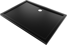 Mexen Flow pravokutna tuš kada slim 80 x 75 cm, crni mat - 46R707580
