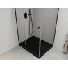 Mexen Roma pivot shower cabin 90 x 120 cm, transparent, black + Flat shower tray, black - 854-090-120-70-00-4070B