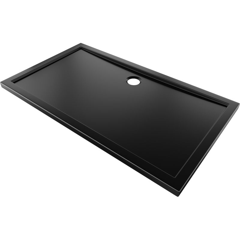 Mexen Flow rechteckige Duschwanne Slim 160 x 95 cm, schwarz matt - 46R709516