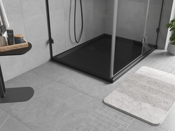 Mexen Flow brodzik prostokątny slim 120 x 100 cm, czarny mat - 46R701012