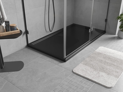 Mexen Flow receveur rectangulaire slim 140 x 100 cm, noir mat - 46R701014