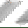 Mexen Lunar fünfeckige Duschkabine links schwenkbar 80 x 80 cm, transparent, gebürstetes Kupfer - 831-080L-080P-65-00-L