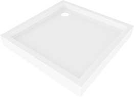 Mexen Flow+ kvadratni tuš kadica 80 x 80 cm, bijeli sjaj - 46S108080H