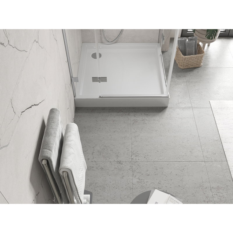 Mexen Flow+ Quadrates Douchebecken 80 x 80 cm, wäissen Glanz - 46S108080H