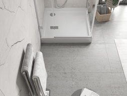 Mexen Flow+ base de chuveiro quadrada 80 x 80 cm, branco brilhante - 46S108080H