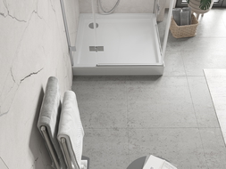 Mexen Flow+ douchebak vierkant 80 x 80 cm, wit glans - 46S108080H