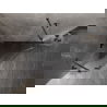 Mexen Lunar Pentagonal Duschkabine schwenkbar links 90 x 90 cm, transparent, gun gray gebürstet - 831-090L-090P-66-00-L
