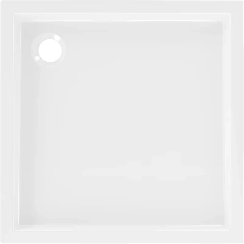 Mexen Flow+ Duschwanne quadratisch 90 x 90 cm, weiß glänzend - 46S109090H