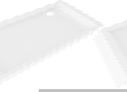 Mexen Flow+ vierkante douchebak 100 x 100 cm, wit glans - 46S101010H