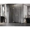 Mexen Lunar L cabine de douche demi-circulaire battante gauche 100 x 90 cm, transparent, or brossé - 833L-100L-090P-55-00
