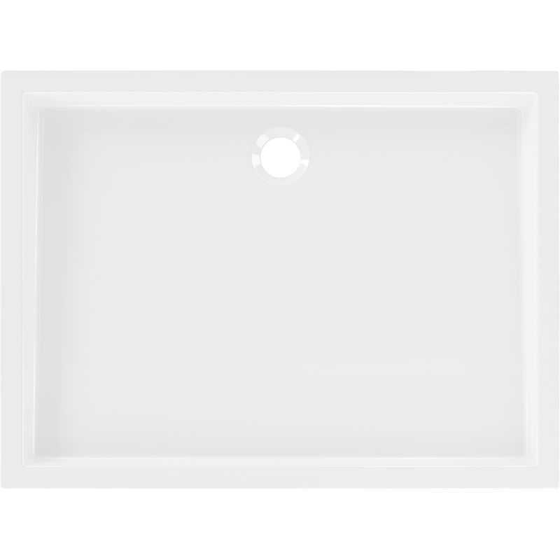 Mexen Flow+ rektangulär duschkar 110 x 70 cm, vit glans - 46R107011H