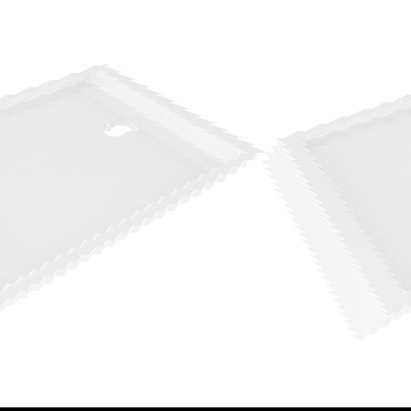 Mexen Flow+ pravokotni tuš kad 120 x 70 cm, bel sijaj - 46R107012H