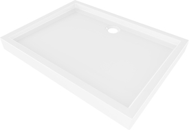 Mexen Flow+ pravokutna tuš kada 120 x 70 cm, bijeli sjaj - 46R107012H