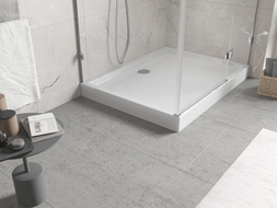 Mexen Flow+ ristkülikukujuline dušialus 90 x 80 cm, valge läige - 46R108090H