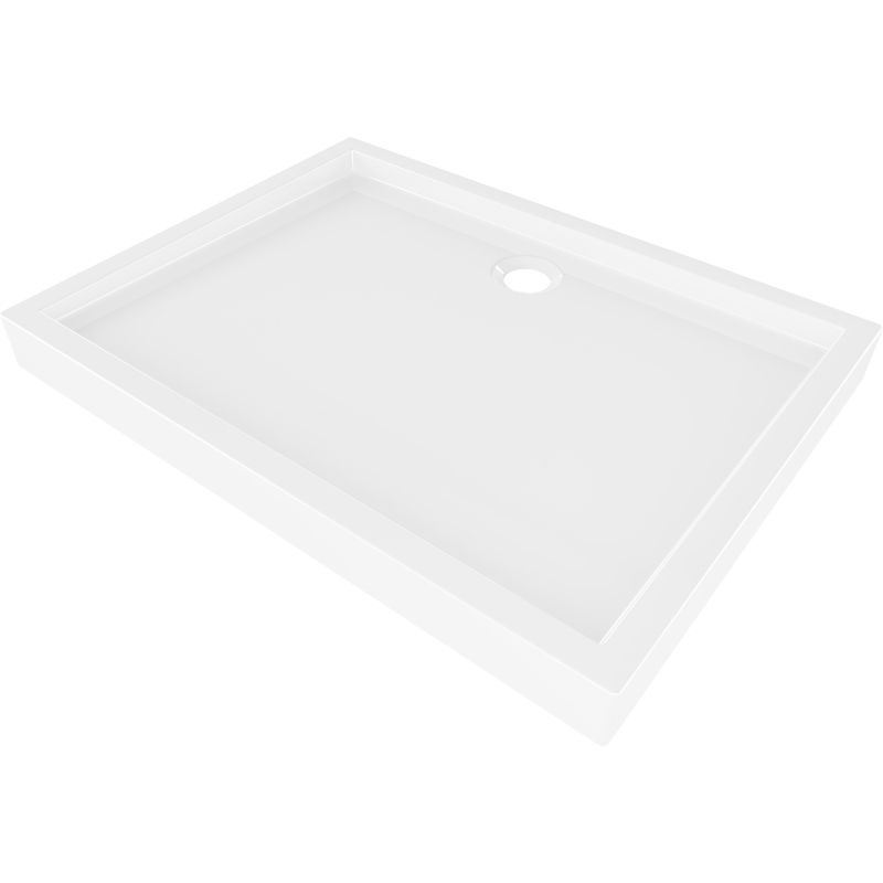 Mexen Flow+ rechthoekige douchebak 120 x 80 cm, glanzend wit - 46R108012H