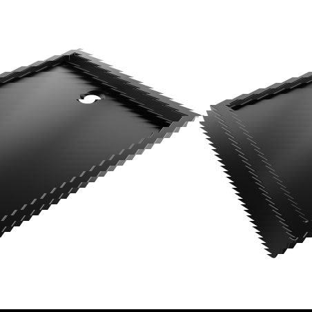 Mexen Flow+ rechthoekige douchebak 80 x 70 cm, zwarte mat - 46R707080H