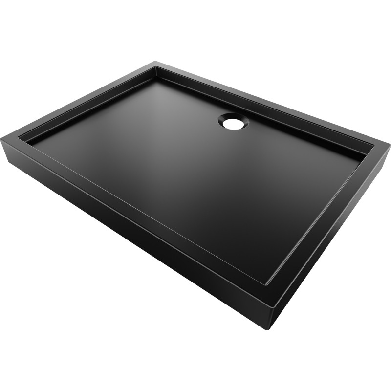 Mexen Flow+ ristkülikukujuline dušialus 120 x 80 cm, must matt - 46R708012H