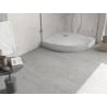 Mexen Flow+ brodzik półokrągły 80 x 80 cm, biały połysk - 46Q108080H