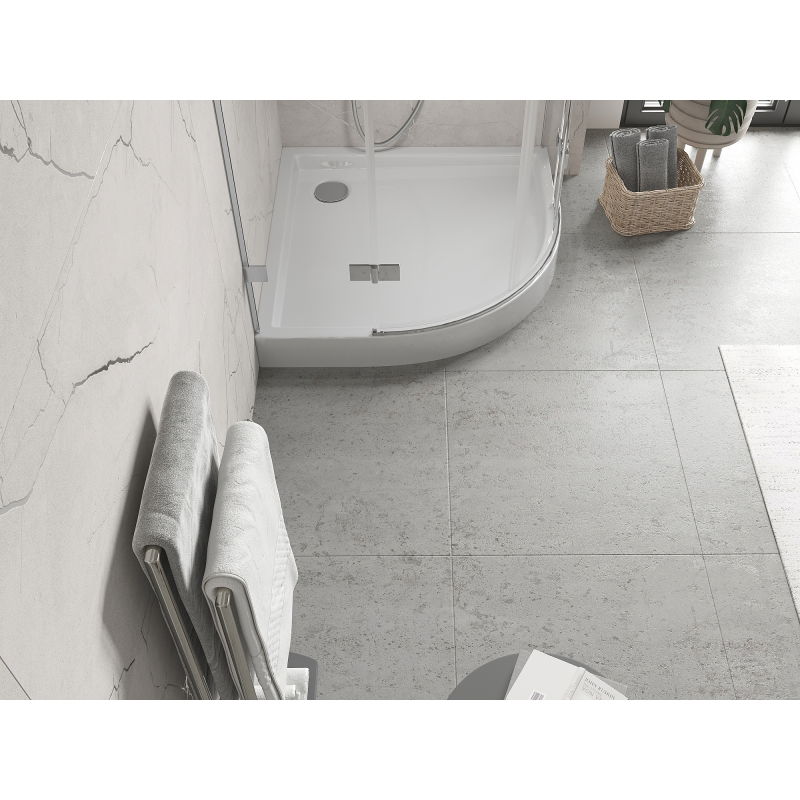 Mexen Flow+ receveur de douche semi-circulaire 90 x 90 cm, blanc brillant - 46Q109090H