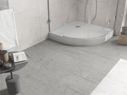 Mexen Flow+ polukružna tuš kada 90 x 90 cm, bijeli sjaj - 46Q109090H