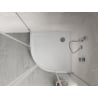 Mexen Flow+ polukružna tuš kada 90 x 90 cm, bijeli sjaj - 46Q109090H
