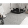 Mexen Flow+ tuš kada polukružna 90 x 90 cm, crni mat - 46Q709090H