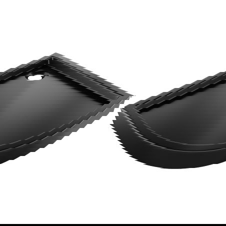Mexen Flow+ douchebak halfrond 100 x 100 cm, zwart mat - 46Q701010H
