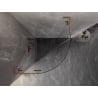 Mexen Lunar L semicircular hinged shower enclosure 100 x 100 cm, transparent, brushed copper - 833L-100L-100P-65-00