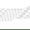 Mexen Lunar L douchecabine halfrond openslaand links 100 x 90 cm, transparant, zwart - 833L-100L-090P-70-00
