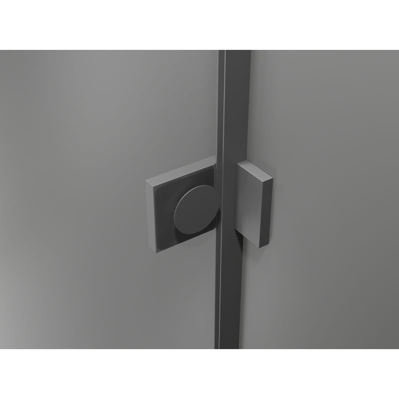 Mexen Lunar L puoliympyrän muotoinen suihkukaappi 70 x 70 cm, läpinäkyvä, gun metal - 833L-070L-070P-95-00